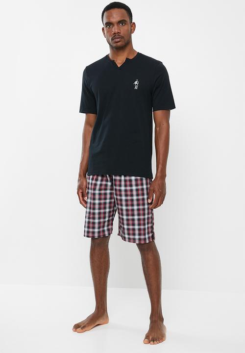 Jockey - Short sleeve V-tee - black