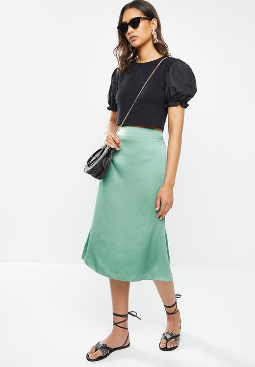 Glamorous - Slip skirt - green