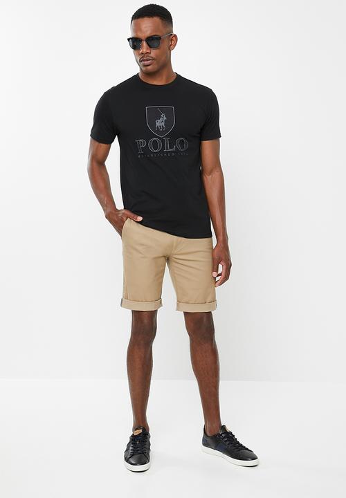POLO - Cory crest crew neck tee - black