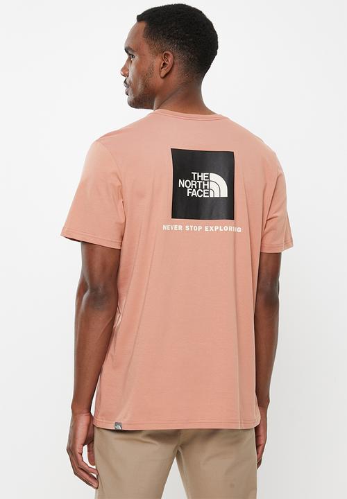 The North Face - Short sleeve red box tee - pale pink