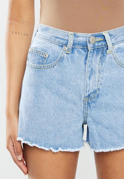 Glamorous - High waisted shorts - blue