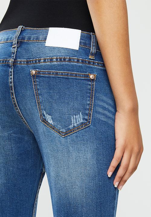Glamorous - Knee slash skinny - blue