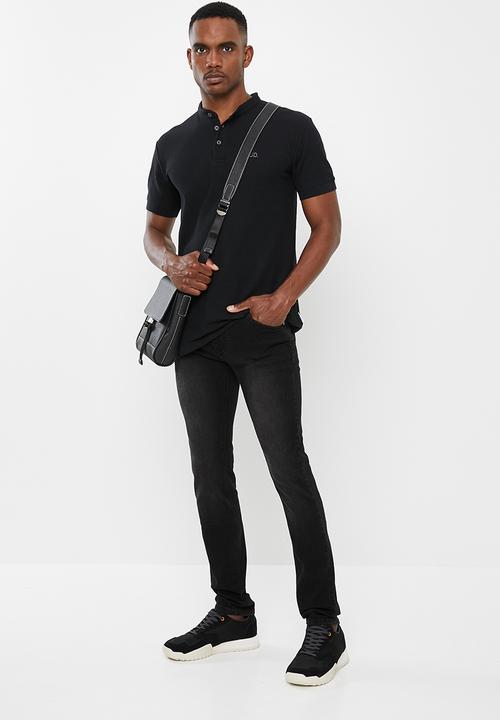 Jonathan D - Slim fit five pocket denim jeans - black