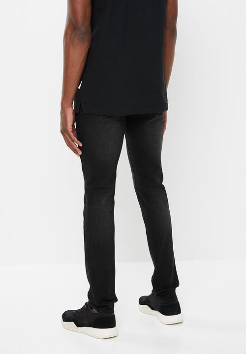 Jonathan D - Slim fit five pocket denim jeans - black
