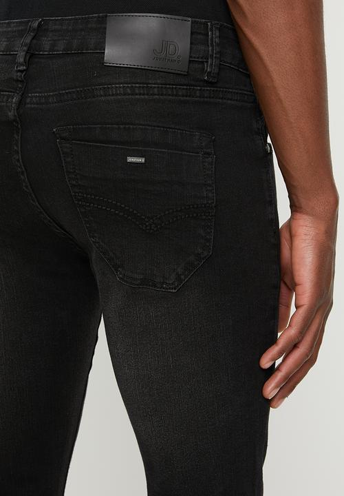 Jonathan D - Slim fit five pocket denim jeans - black
