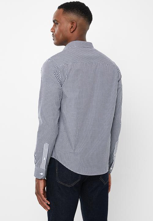 Pringle of Scotland - Devin long sleeve styled - navy & white