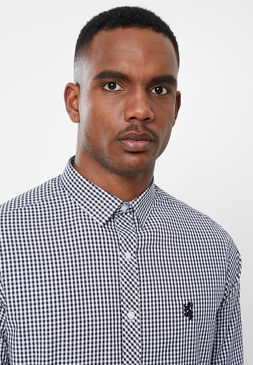 Pringle of Scotland - Devin long sleeve styled - navy & white