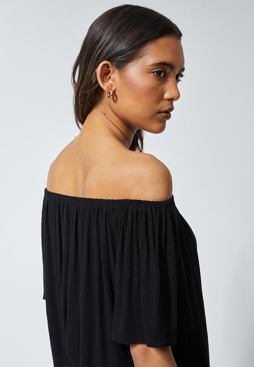 Superbalist - Basic off the shoulder blouse - black