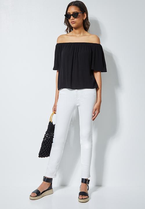 Superbalist - Basic off the shoulder blouse - black