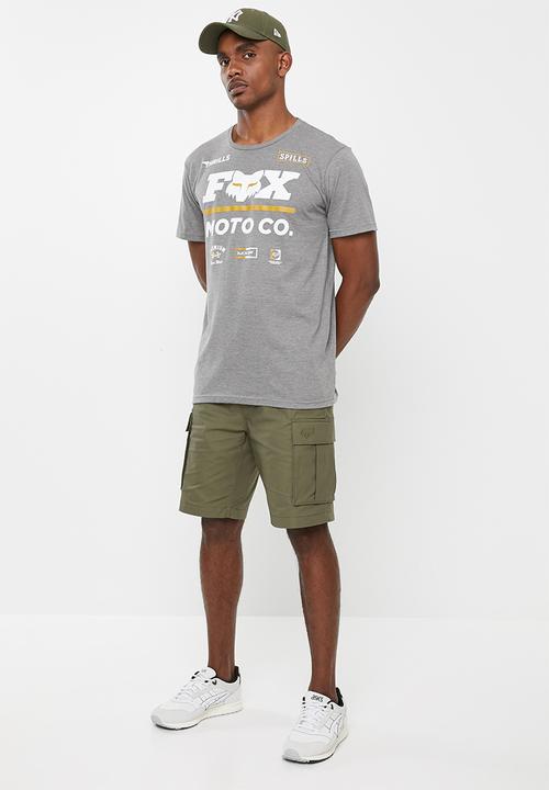 Fox - Thrills n spills short sleeve tee - grey