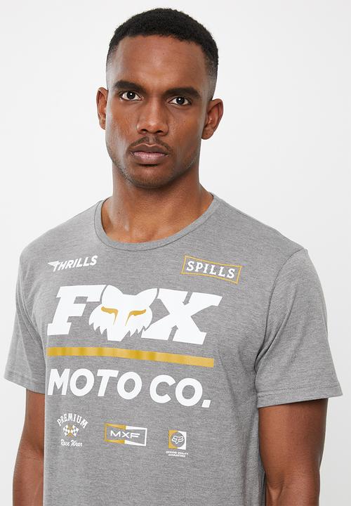 Fox - Thrills n spills short sleeve tee - grey