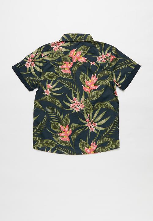 Name It - Findus short sleeve camp shirt - multi