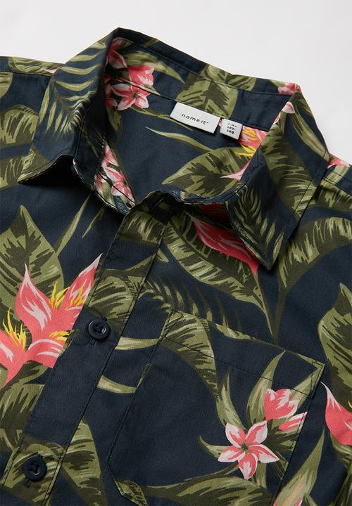Name It - Findus short sleeve camp shirt - multi