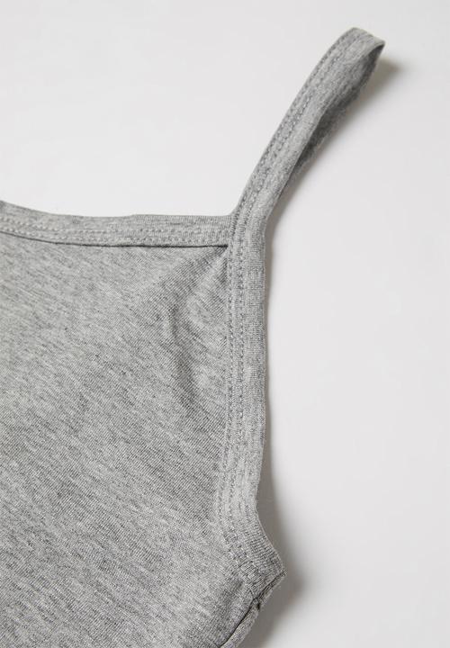 Superbalist - Cami & shorts pj set - grey melange & blue