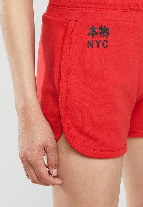 Superdry. - Kura shorts-olk-rouge - red