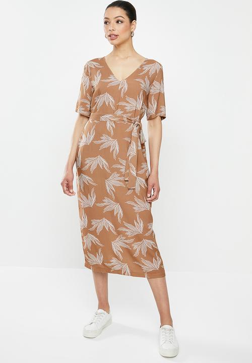 edit - Woven ll tunic dress - tan