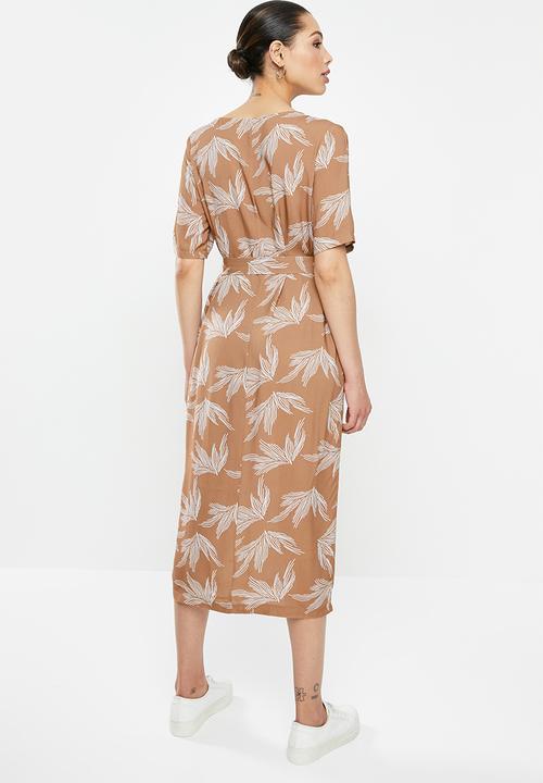 edit - Woven ll tunic dress - tan