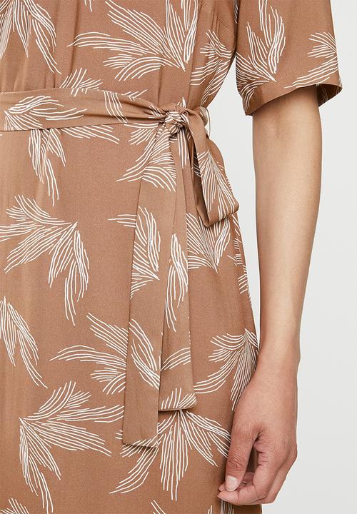 edit - Woven ll tunic dress - tan