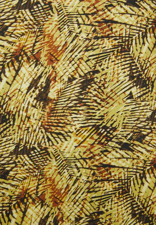edit - Woven ll tunic dress - yellow & brown 