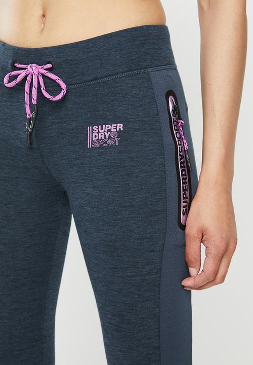 Superdry. - Core gym tech loose joggers - navy