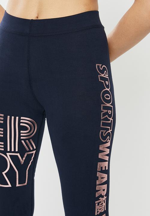 Superdry. - Flash sport legging - navy