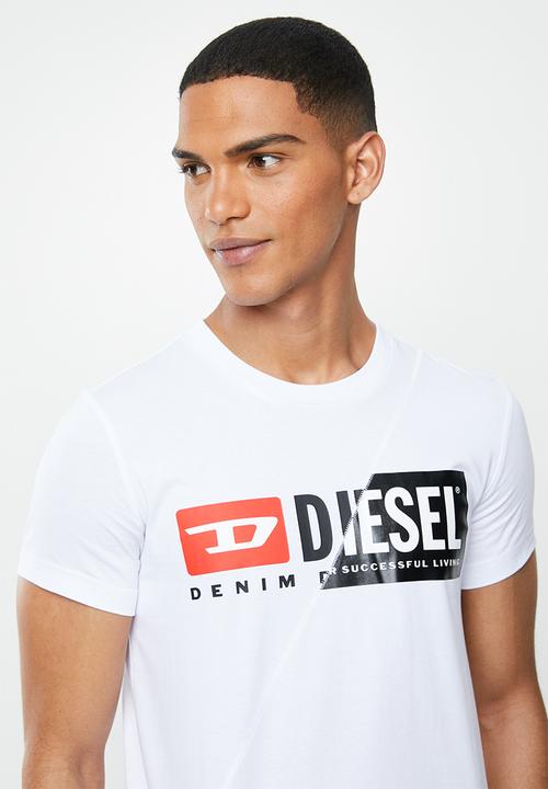 Diesel  - T-sily-cuty T-shirt - white
