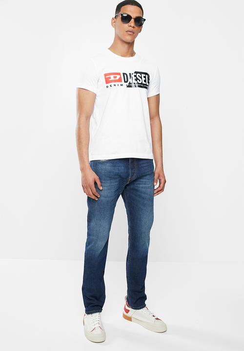 Diesel  - T-sily-cuty T-shirt - white
