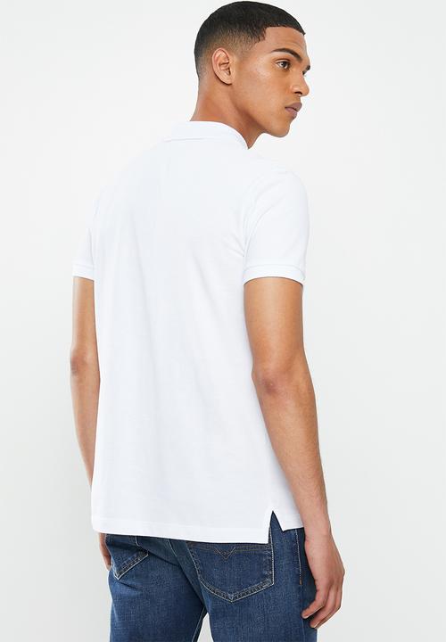 Diesel  - T-skatt-b3 polo shirt - white
