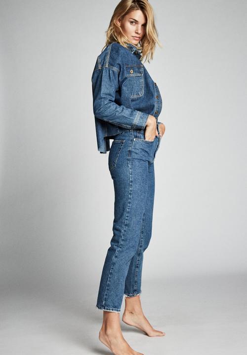 Cotton On - Drop shoulder batwing shacket - blue