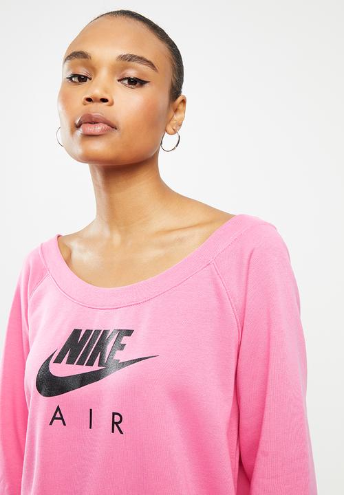 Nike - Women nsw air crew os flc - pink & black