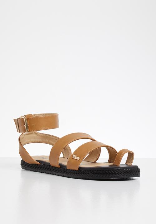 Plum - Sanna sandal - tan