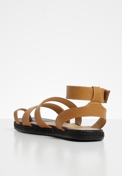 Plum - Sanna sandal - tan