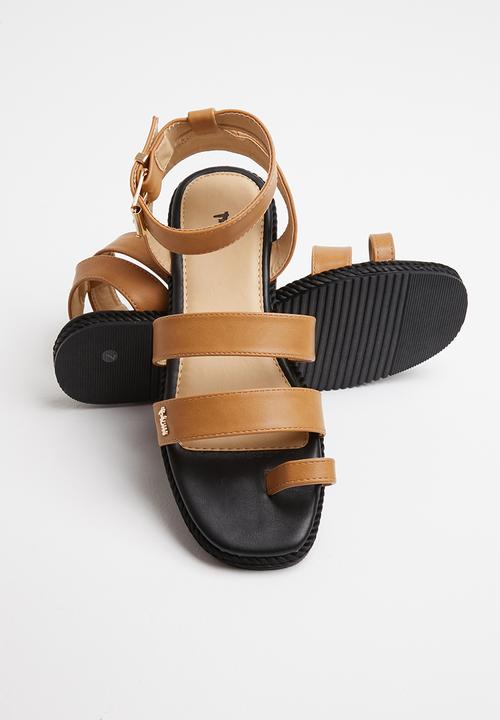 Plum - Sanna sandal - tan