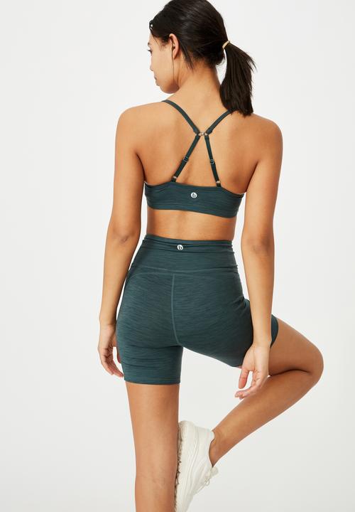 Cotton On - Workout yoga crop - dark green 