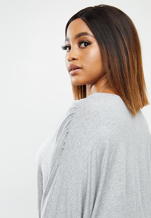 edit Plus - Grown on sleeve maxi - grey