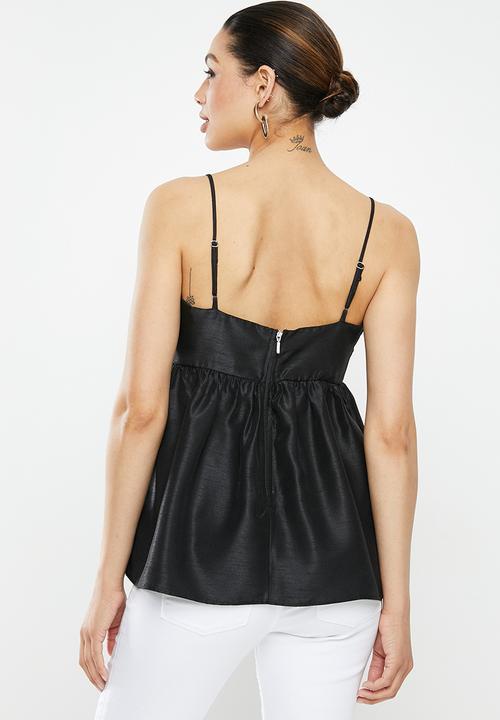 MILLA - Babydoll top - black