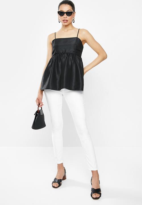 MILLA - Babydoll top - black