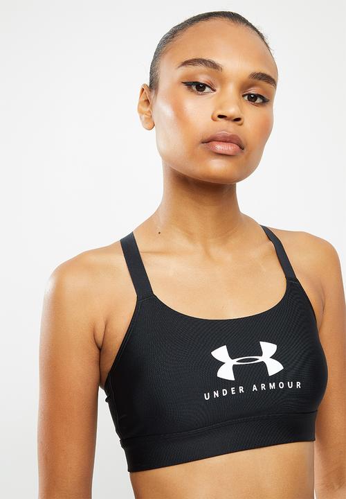 Under Armour - Armour mid impact graphic bra- black