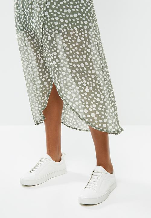 Vero Moda - Wonda mandana maxi dress - green & white 