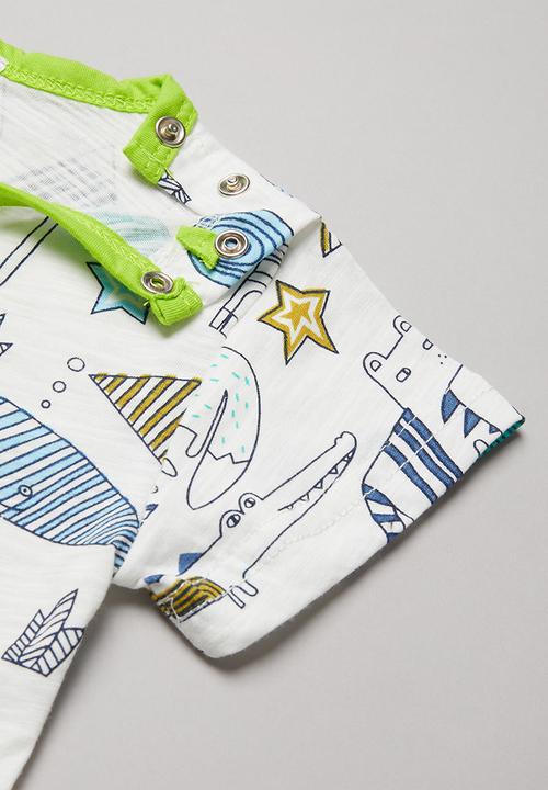 Pop Candy - Boys short sleeve romper - multi