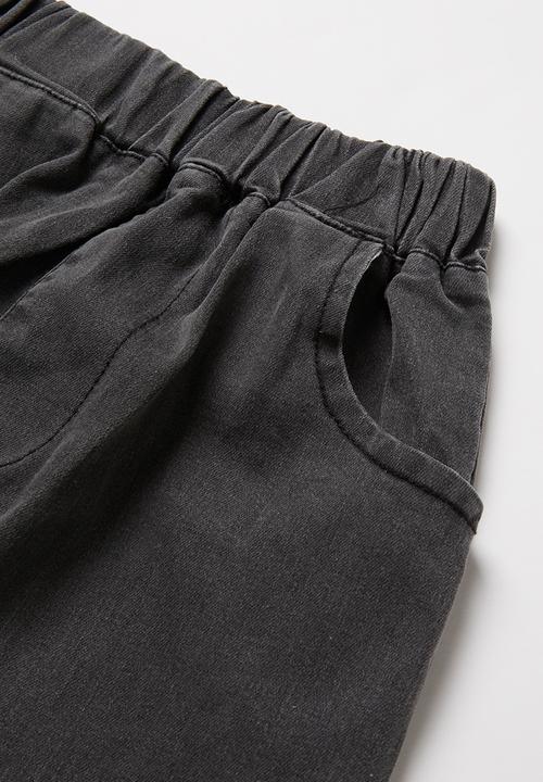 Pop Candy - Boys elasticated pants - black