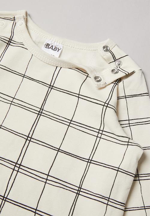 Cotton On - 2 Pack long sleeve snap romper - multi