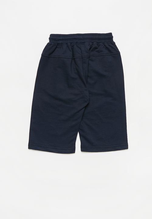Pop Candy - Boys styled sweatshorts - navy & grey