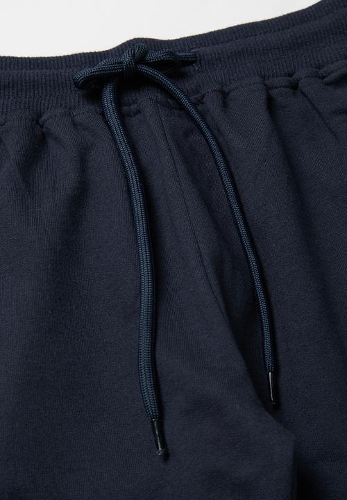 Pop Candy - Boys styled sweatshorts - navy & grey