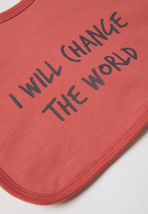 Cotton On - The everyday bib - red 