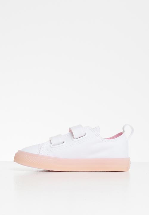 Converse - Ctas 2v translucent color midsole ox i - white & cherry blossom