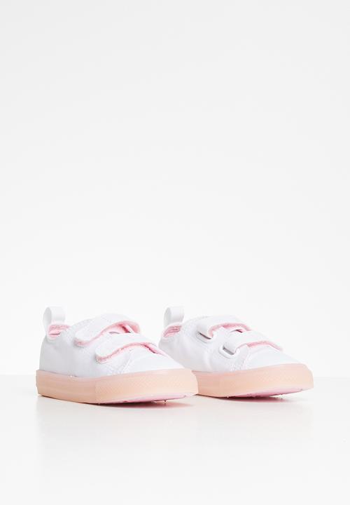 Converse - Ctas 2v translucent color midsole ox i - white & cherry blossom