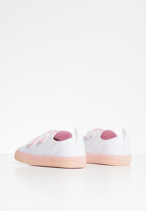 Converse - Ctas 2v translucent color midsole ox i - white & cherry blossom