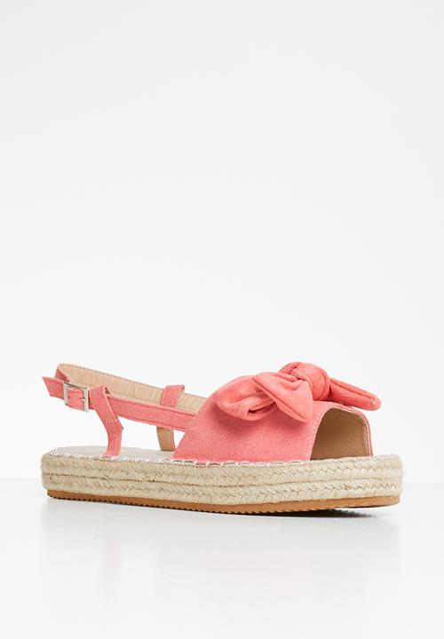 Rebel Republic - Girls wedge sandal - coral