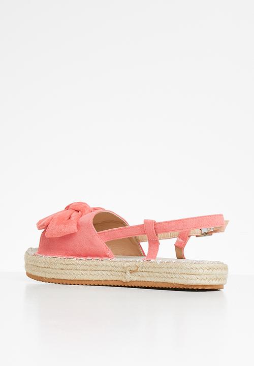 Rebel Republic - Girls wedge sandal - coral